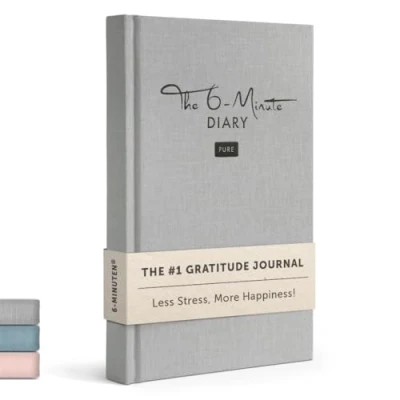 Image of 6 Minute Diary Pure 3 Million Copy Bestseller Gratitude Journal for Women &amp; Men Guided Mental Health Based on Positive Psychology Daily Manifestation Self Care Mindfulness