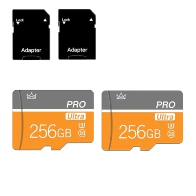Image of talebasic 256GB Micro sd Card Class 10 Memory with adapter Fast speed TF for Tablet/Mobile Phone/Camera/Car Audio/Game Console(2 Pcs 256GB)