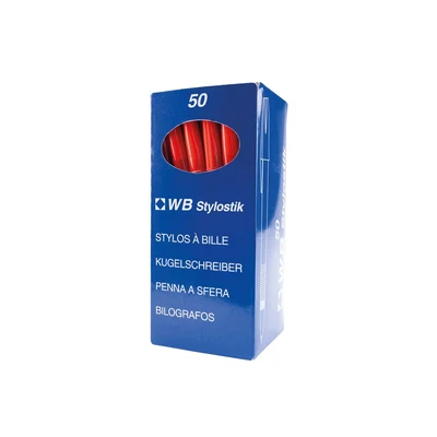 Image of Red Medium Ballpoint Pens [Pack of 50]