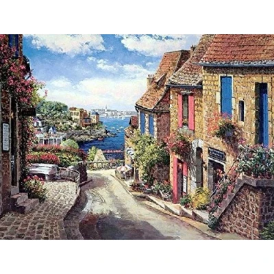 Image of Along the seaside , Alley cross stitch kits, 14ct,29x23 inch, 350x262 aida counted kits