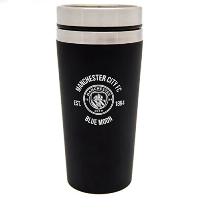 Image of Manchester City FC Executive Travel Mug (One Size) (Black)