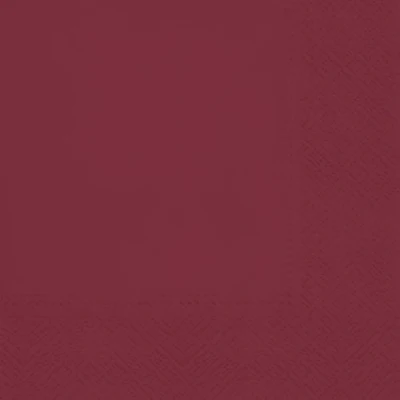 Image of 3 Ply Decorative Tissue Paper Napkins Serviettes for Decoupage Lunch 33cm x Pack of 20 (Claret)