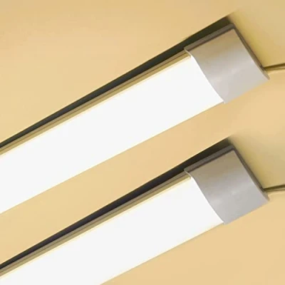 Image of Sundertech® LED Batten Light, Integrated Tube Light 1.2m 4FT 34w 3750lm [Set of 2] Neutral White 4000K Wall Ceiling Mount for Garage Workshop Shed (4FT 120cm* 2pcs)