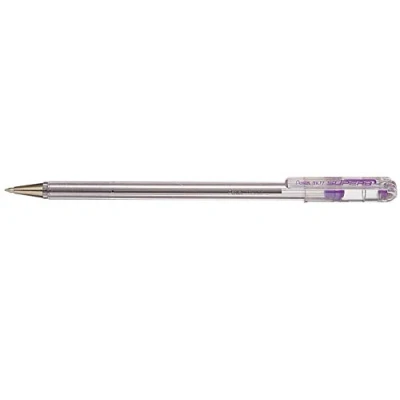 Image of Pentel Superb Ball Pen Fine 0.7mm Tip 0.25mm Line Violet Ref BK77 V [Pack 12]