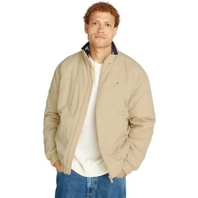 Image of Tommy Jeans Men&#039;s Tjm Essential Padded Jacket Dm0dm19661 Other Jackets, Beige (Gentle Gold), L