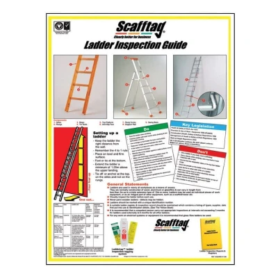 Image of Sitesafe WC211 Ladder Inspection Wall Chart