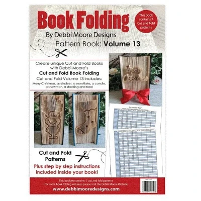 Image of Debbi Moore Book Folding Pattern Volume 13 Cut &amp; Fold Christmas JLH35