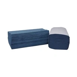 Image of 2Work 1 Ply I Fold Hand Towels Blue 3600 Sheets