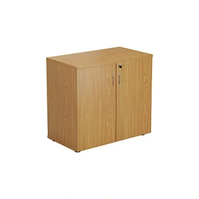 Image of Office Hippo Heavy Duty Cupboard, Robust Furniture, Storage With Adjustable Feet, Versatile Lockable 1 Durable Shelf Oak