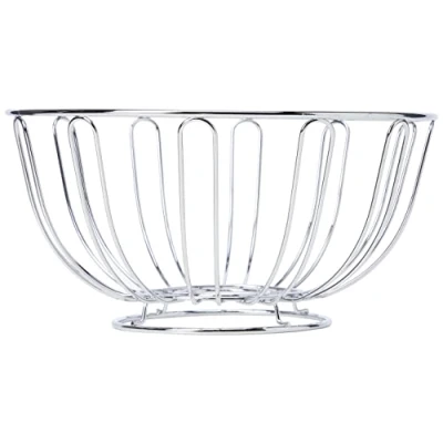 Image of Apollo 5664 Chrome Fruit Bowl, Silver, 24x24x12