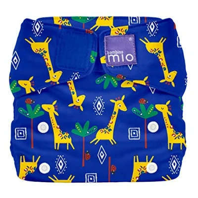 Image of Bambino Mio, Miosolo Classic All in One Reusable Nappy, Eco Chemical Free Nappy (giraffee Jamboree, Size)