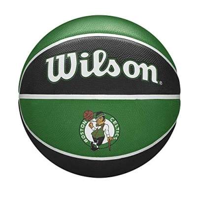 Image of Wilson Basketball, NBA Team Tribute Model, BOSTON CELTICS, Outdoor, Rubber, Size: 7