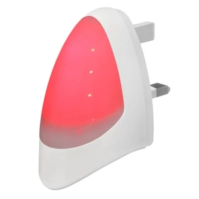 Image of 2 Pack Red Automatic LED Night Light Plug in &amp; Energy Saving Dusk Dawn Sensitive