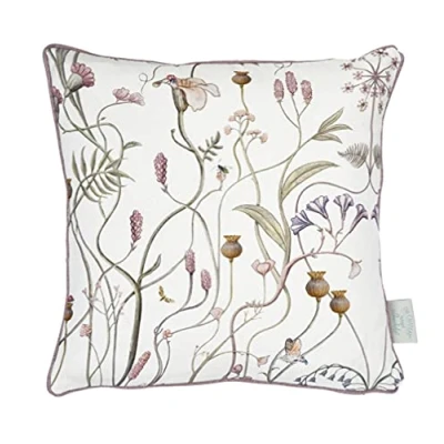 Image of The Chateau by Angel Strawbridge WILDFLOWER GARDEN Whisper White Cushion Cover 43 x 43cm