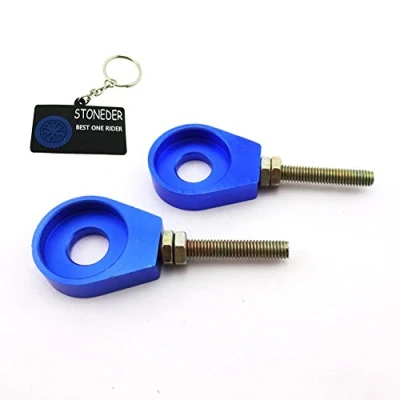 Image of STONEDER 12mm Blue Chain Adjuster Tensioner Alex Block For Motorcycle Pit Trail Dirt Motor Bike 50cc 70cc 90cc 110cc 125cc 140cc 150cc 160cc