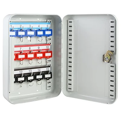 Image of HMF 12515 07 Key Box, 15 Keys 25 x 17 7,5 cm, light gray
