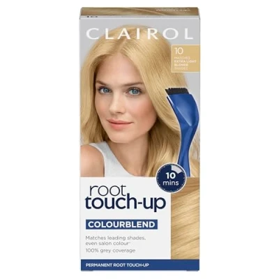 Image of Clairol Root Touch Up Permanent Hair Dye, 10 Extra Light Blonde
