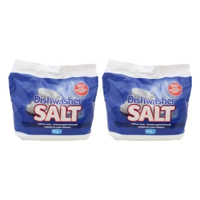 Image of Concept4u 2 x Dishwasher Salt 2kg Softens Water Highest Purity Protects Against Limescale Suitable for Softeners