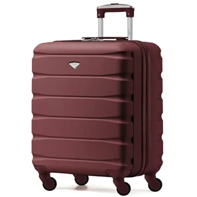 Image of Flight Knight Lightweight 4 Wheel ABS Hard Case Small Suitcase Approved for Over 100 Airlines Including easyJet, British Airways, Ryanair, Jet2, Emirates &amp; Many More Carry On 56x45x25cm