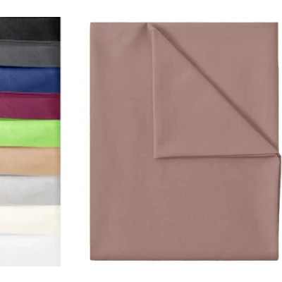 Image of GREEN MARK Textilien Classic Bed Sheet Flat House Towel 100% Cotton without Elastic Band Available in Many Sizes and Colours Size: 180 x 275 cm, Sand Beige