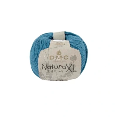 Image of DMC Natura XL Yarn, 100% Cotton, Colour (71), Blue, 100g
