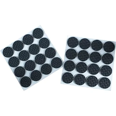 Image of St. Helens Home and Garden Self Adhesive, Rubber, Anti Vibration, Scratch Pads, Round, 20mm Diameter, Protect Surfaces, Reduce Noise, Durable, Furniture Protection, Easy to Use. Pack of 32 Dia