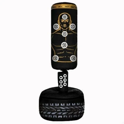Image of ONEX Free Standing Boxing Punching Bag Stand for Kids Heavy Duty Punch Bags Kickboxing MMA Martial Arts Sports Pads Dummy Gym Equipment Home (BLACK)