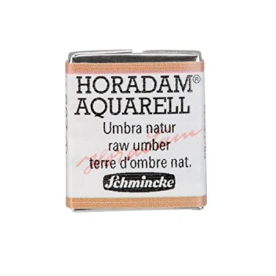 Image of Schmincke HORADAM® AQUARELL finest artists&#039; watercolour paints, 667 Raw umber, 14 044, 1/2 pan