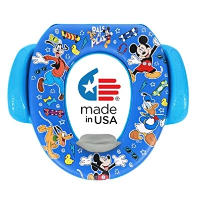 Image of Disney Mickey Mouse Pals at Play Soft Potty Seat and Training Cushion, Baby Training, Safe, Easy to Clean