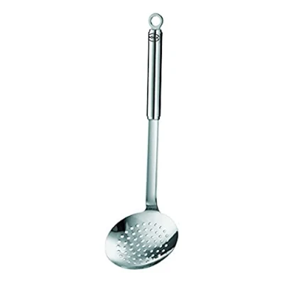 Image of Rösle 10652 Round Handle Skimmer Strainer, 18 10 Steel, Silver