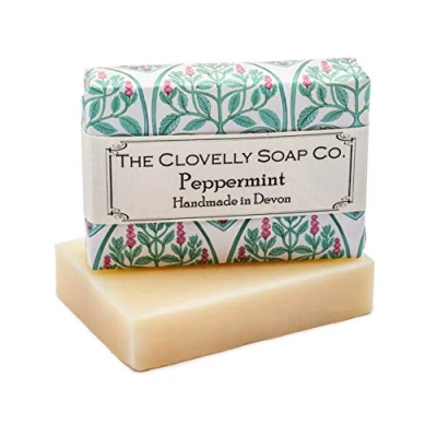 Image of Clovelly Soap Co Natural Handmade Peppermint Bar for all Skin Types 100g