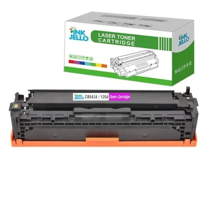 Image of InkJello Compatible Toner Cartridge Replacement for HP Colour LaserJet CM1312 CM1312n CM1312nfi CP1215 CP1217 CP1510 CP1514n CP1515n CP1518ni CB543A (Magenta, 1 Pack)