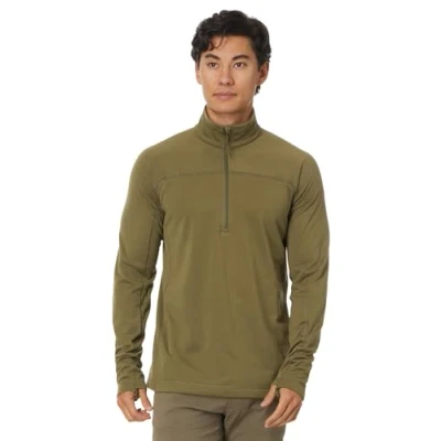 Image of Fjallraven 87113 620 Abisko Lite Fleece Half Zip M Sweatshirt Men&#039;s Green Size XXL
