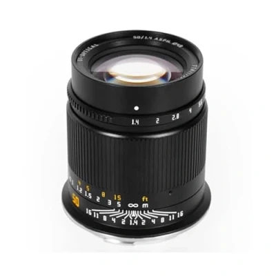 Image of TTArtisan 50mm F1.4 Metal Bodied Lens Compatible with Sony E Mount Black