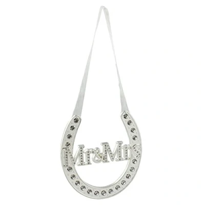 Image of Amore by Juliana Silverplated Mr &amp; Mrs Horse Shoe Wedding Gift/Keepsake