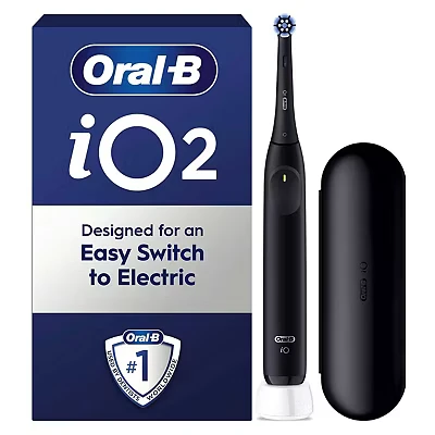 Image of Oral B iO2 Electric Toothbrush Night Black with Travel Case