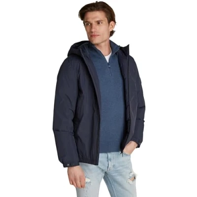 Image of Tommy Hilfiger Men&#039;s Portland Mix Transitional Windbreaker, Blue (Desert Sky), L
