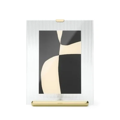 Image of Umbra Flute Picture Frame, 4x6 and 5x7inch, Glas, Brass