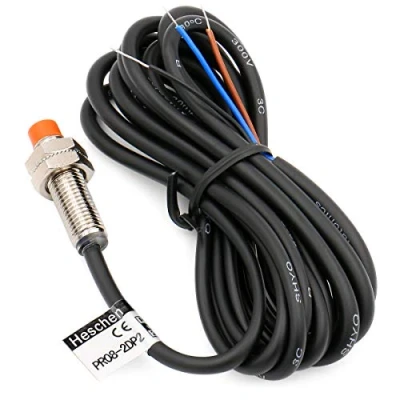 Image of Heschen PR08 2DP2 Inductive Proximity Sensor Switch, 12 24VDC 3 Wire PNP NC(Normally Closed), M08 Sensing Diameter, 2mm Distance, IP67 Protection, CE