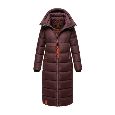 Image of Navahoo Kristallblume Winter coat, Women&#039;s, Size: Small, Dark red melange