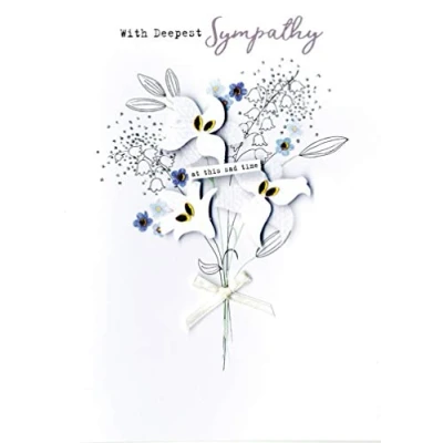 Image of Second Nature with Deepest Sympathy Irresistible Greeting Card Embellished Cards IRS047