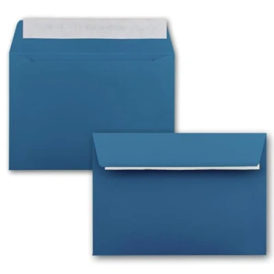 Image of Neuser colourful, self adhesive C6 envelopes, 162 mm x 114 mm 50 Umschläge royal blue