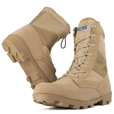 Image of Savage Island Army Combat Jungle Boots,Desert,9 UK