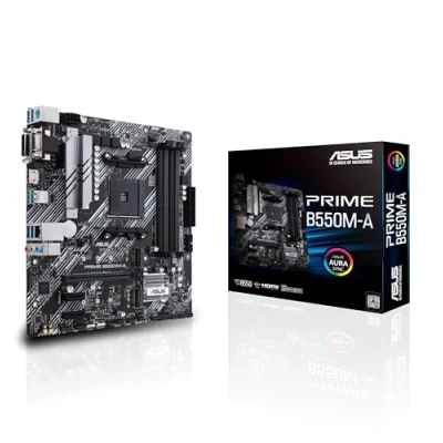 Image of ASUS PRIME B550M A, AMD AM4, MATX, 128GB DDR4, 4DIMM, D SUB, DVI D, HDMI, PCIE