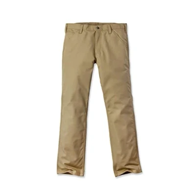 Image of Carhartt Men&#039;s Rugged Professional Series Flex Relaxed Fit Canvas Work Pant, Dark Khaki, 31W / 30L