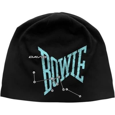 Image of David Bowie Unisex Adult Let&#039;s Dance Beanie (One Size) (Black/Blue)