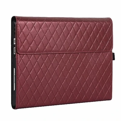 Image of Protective Case for Microsoft Surface Pro 7+/Pro 7/Pro 6/Pro 5/Pro 4/Pro LTE, Compatible with Type Cover Keyboard, Business Pen Holder Accessories,Red