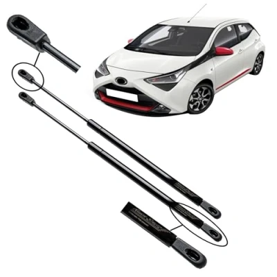 Image of Ramor Strutz 2x Boot Gas Struts Compatible with a Toyota Aygo 2014 2021. Tailgate Springs Replacement for 689500H030 and others.