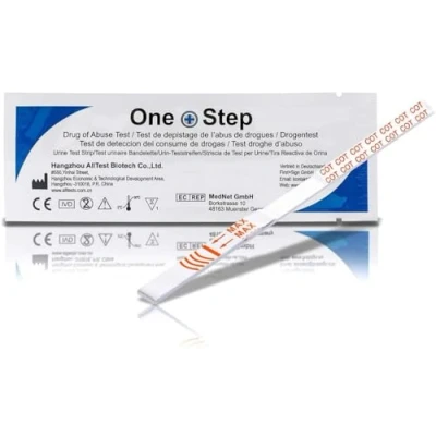 Image of 10 x Cotinine Drug Testing Kits Nicotine Urine Test Strips One Step (10 Tests)