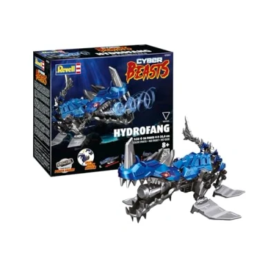 Image of Revell 07851 HydroFang: CyberBeasts 1:35 Scale Unbuilt Pre Coloured Plastic Model Kit With Moving Parts &amp; Engine